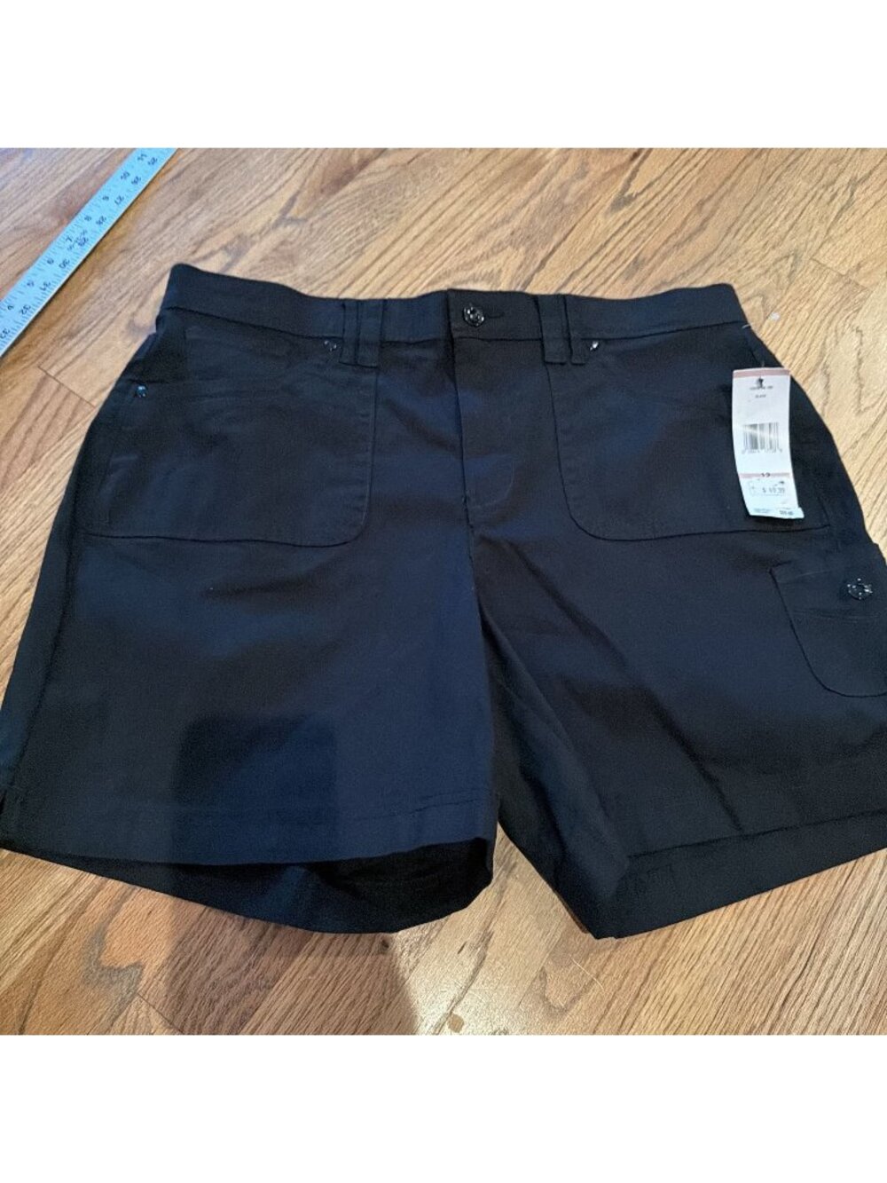 JONES NEW YORK WOMENS BLACK CHINO SHORTS NEW SIZE 12